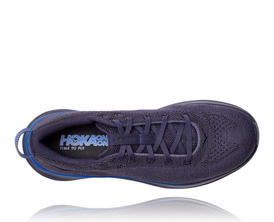 Running Shoes Mens - Hoka One One Hupana Flow - Navy - XFMTIZB-95